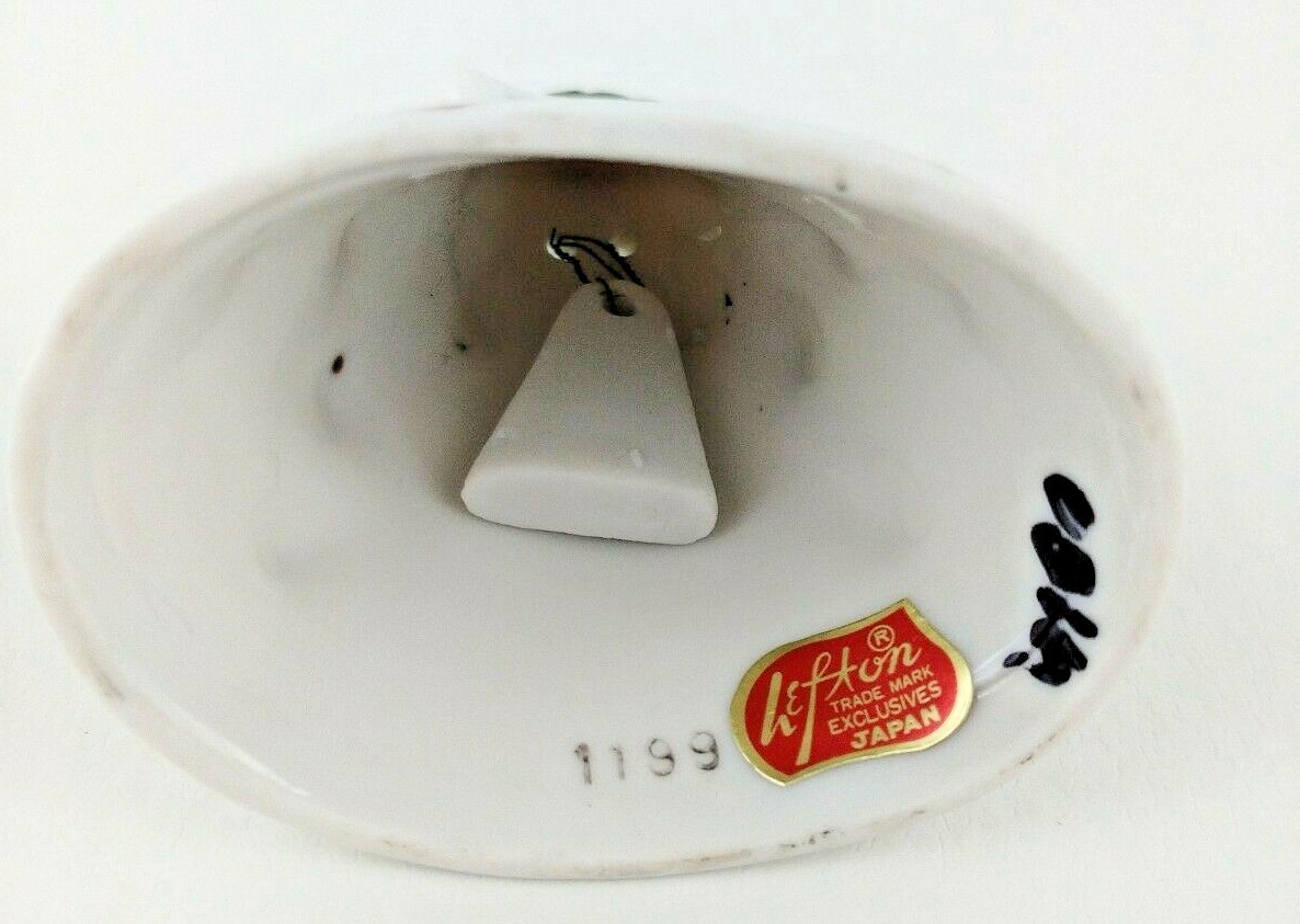 Vintage Lefton #1199 Christmas Tree Bell 3 1/4 Inch Tall