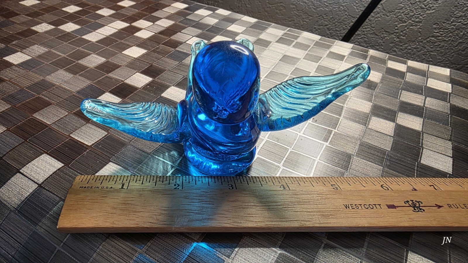 Terra Studios Bluebird of Happiness Flying Glass Bird Awesome