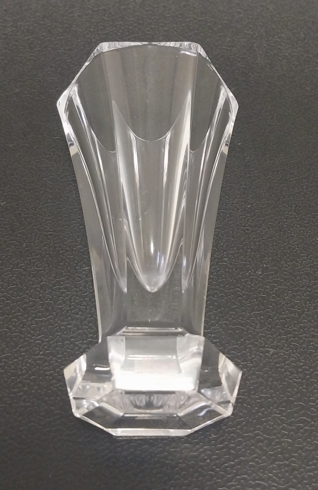 Moser “Unity” Clear Lead Free Crystal Cut Vase
