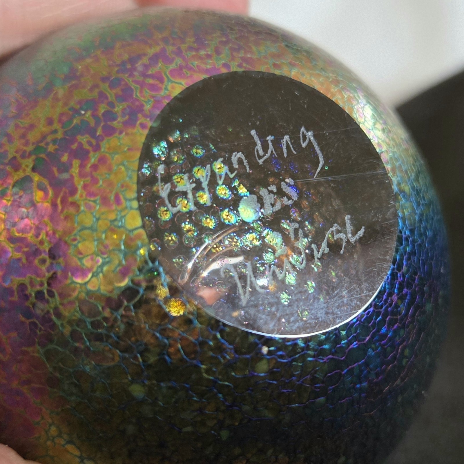 Paperweight GLASS EYE STUDIO GES Celestial Series Expanding Universe Signed 2020