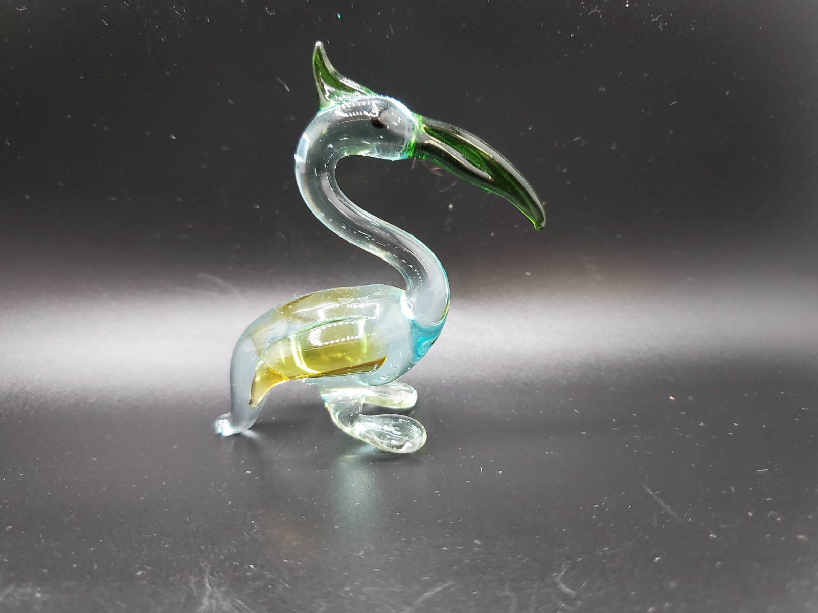 Beautiful Miniature Glass Bird In Good Condition 3 By 2″