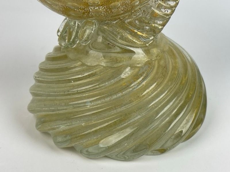Rare Large 16” Vintage 1950’s Archimede Seguso Gold Murano Glass Pheasant Birds