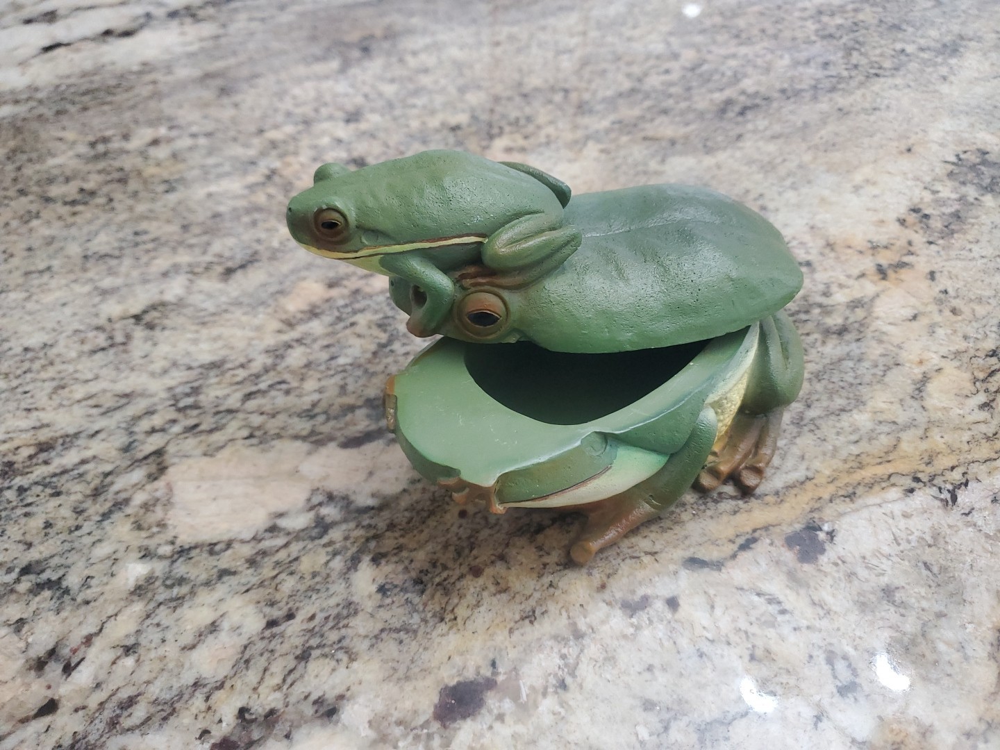 Double Frog box Ceramic for Indoor or Outdoor