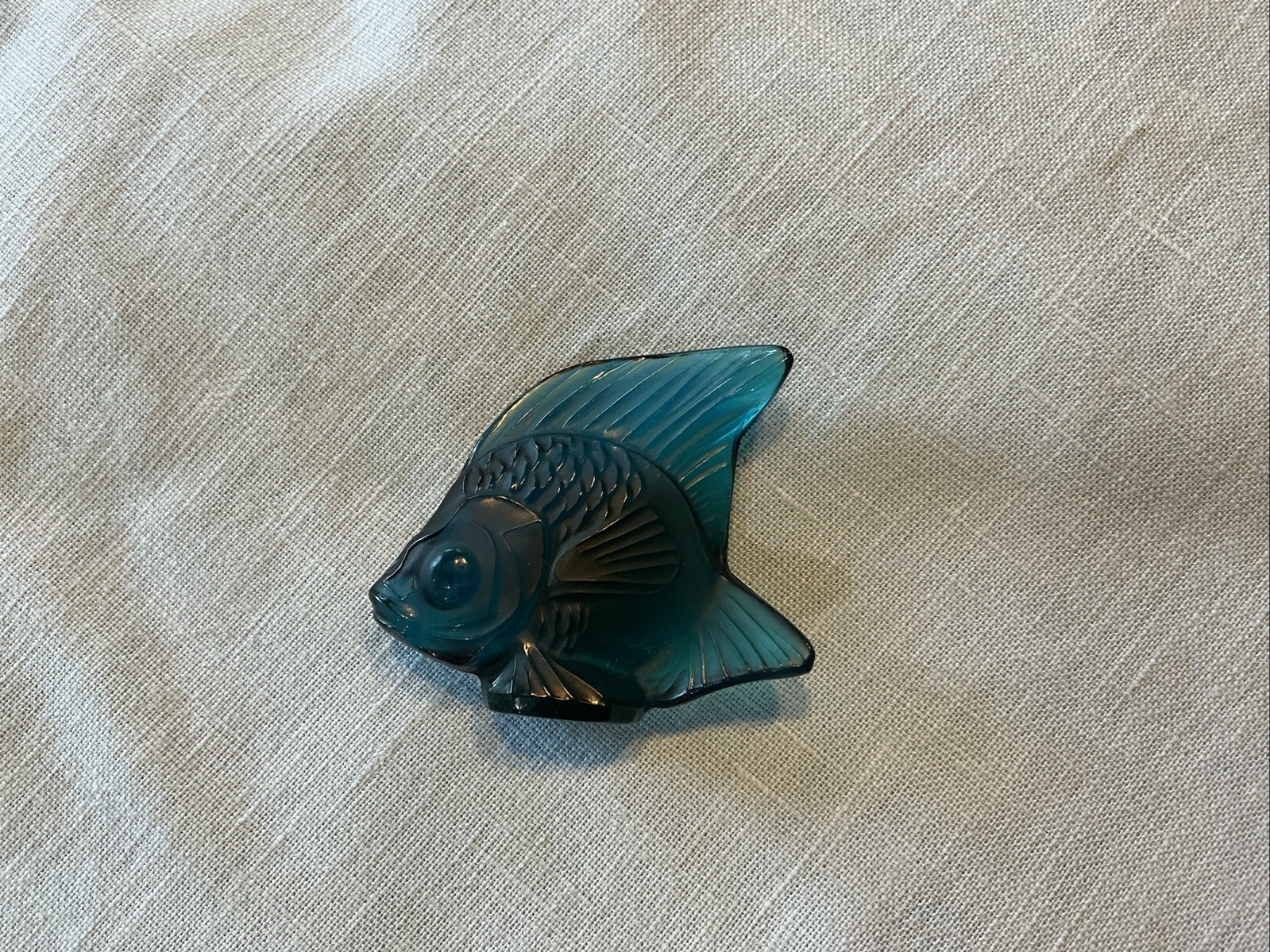 Lalique France Small Turqoise Fish