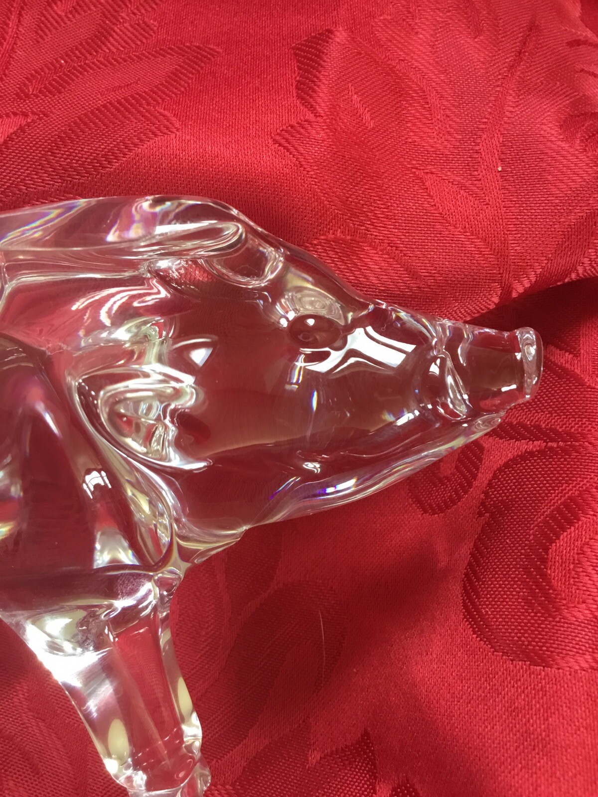 NEWIB FLAWLESS Stunning BACCARAT Glass ZODIAC 2019 Crystal BOAR PIG HOG Figurine
