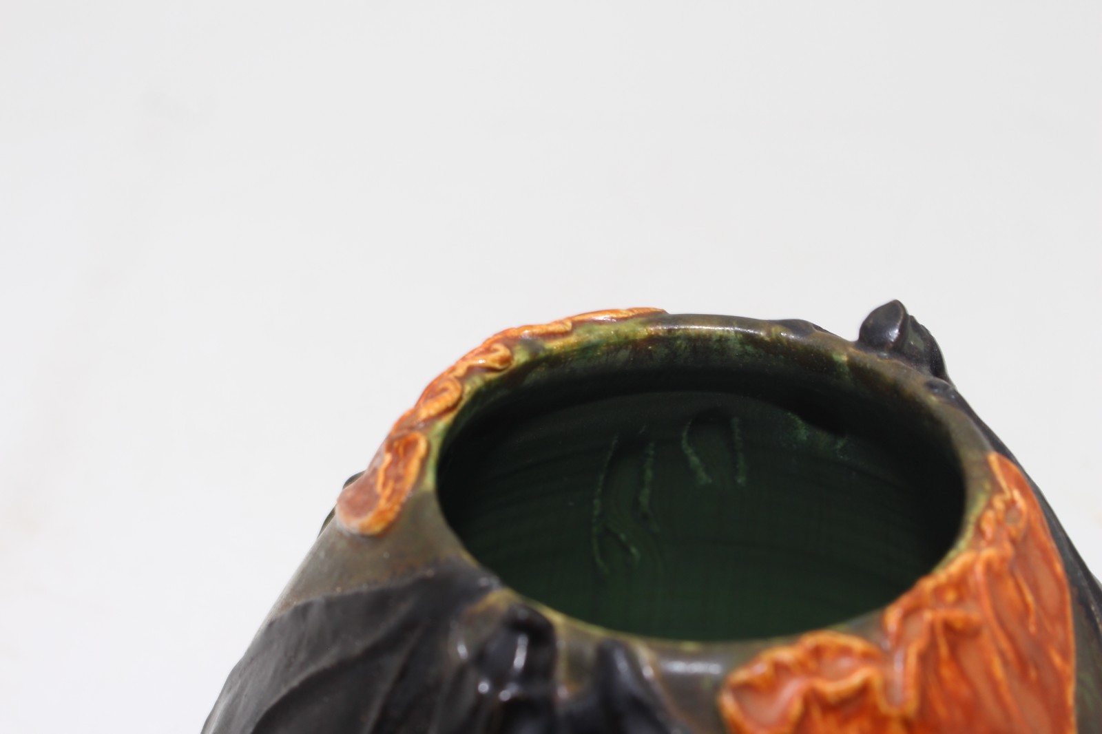 Ephraim Faience Hand Made Pottery Dream Time Bat Ceramic Vase