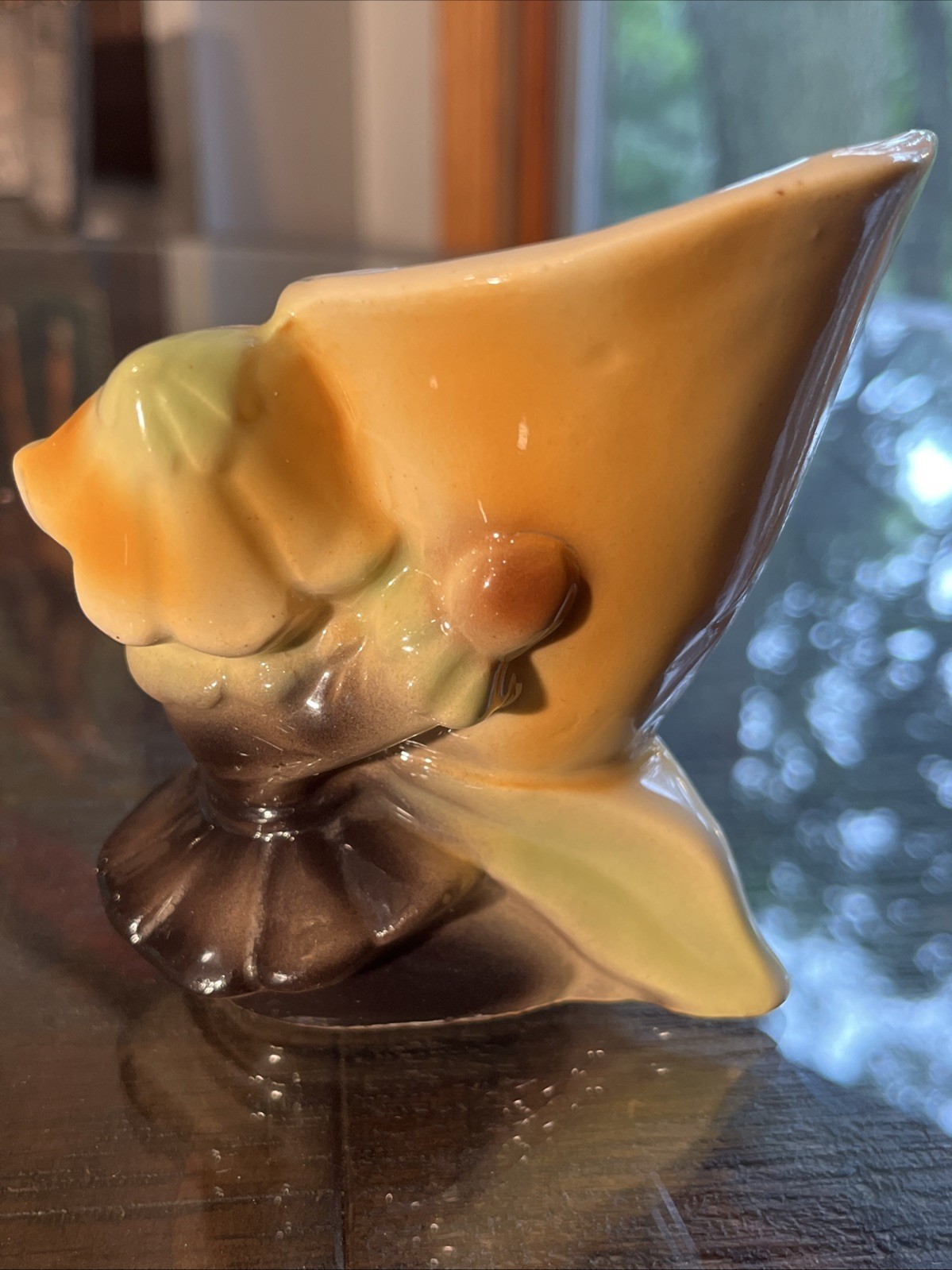 VTG Shawnee Pottery Pixie or Elf Pottery Vase or Planter 4” Earthy Colors