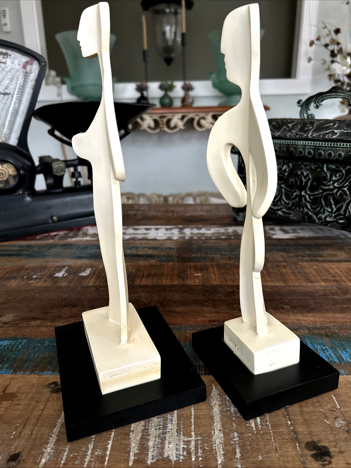 Pablo Picasso “L’Homme“ and “La Femme” Replica Sculptures Marked SC Beautiful!