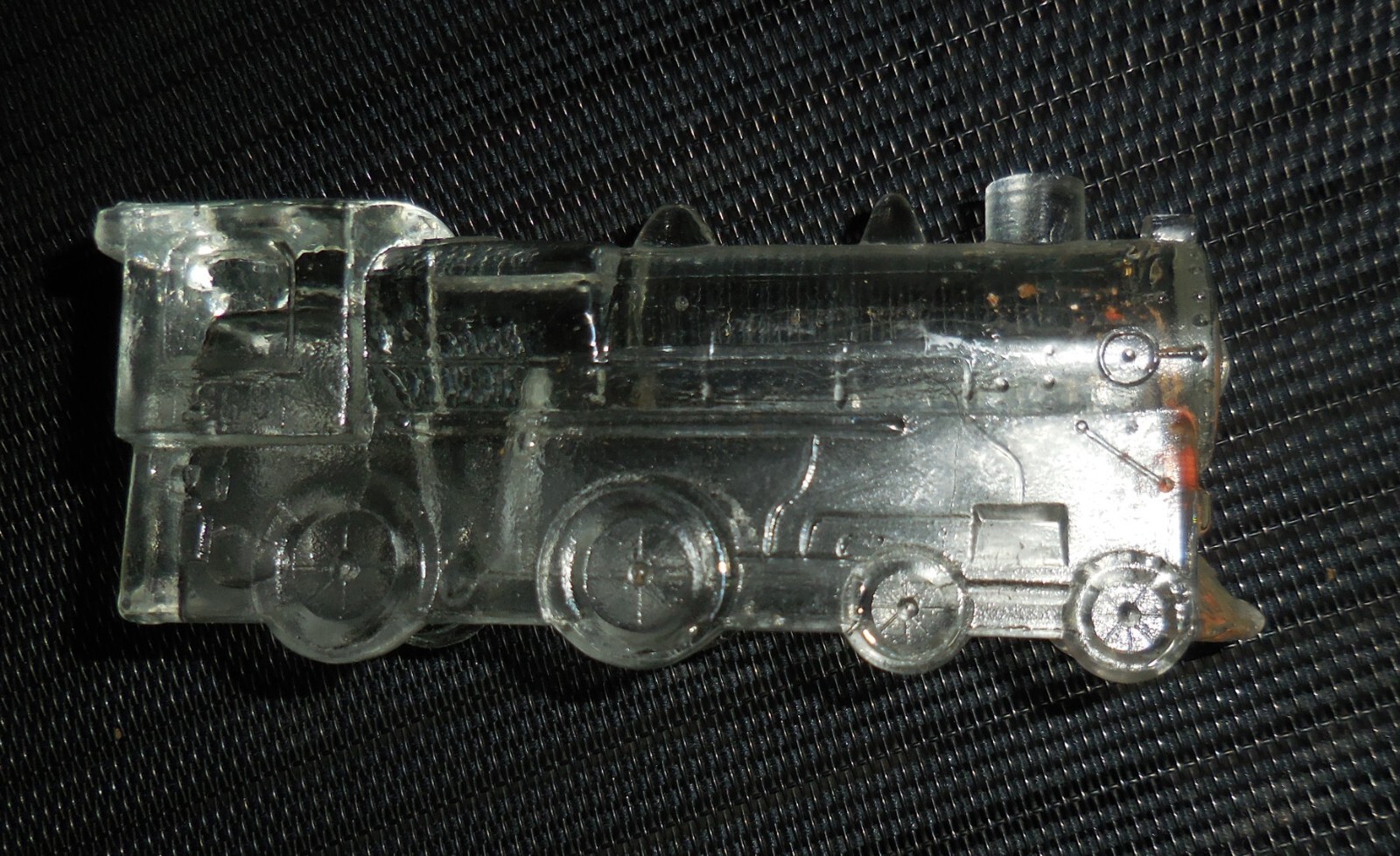 VINTAGE DEPRESSION GLASS TRAIN LOCOMOTIVE FIGURINE BEAUTIFUL DESIGN