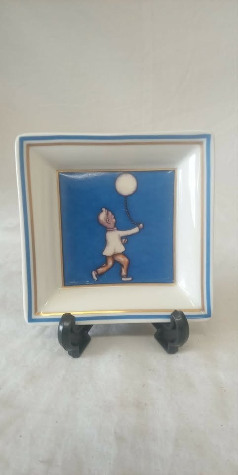 Fratelli Piccini Centennial Porcelain Trinket Dish – 1903–2003 – 4″ x 4″