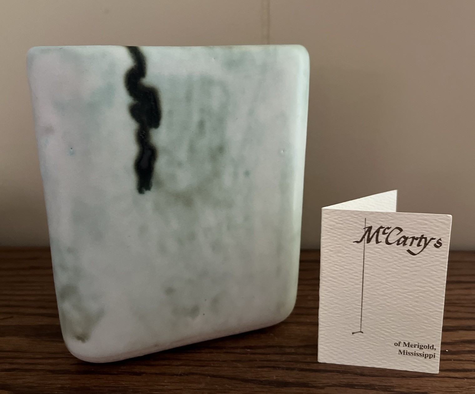 McCarty’s Pottery Jade Vase GENUINE- 1st Quality