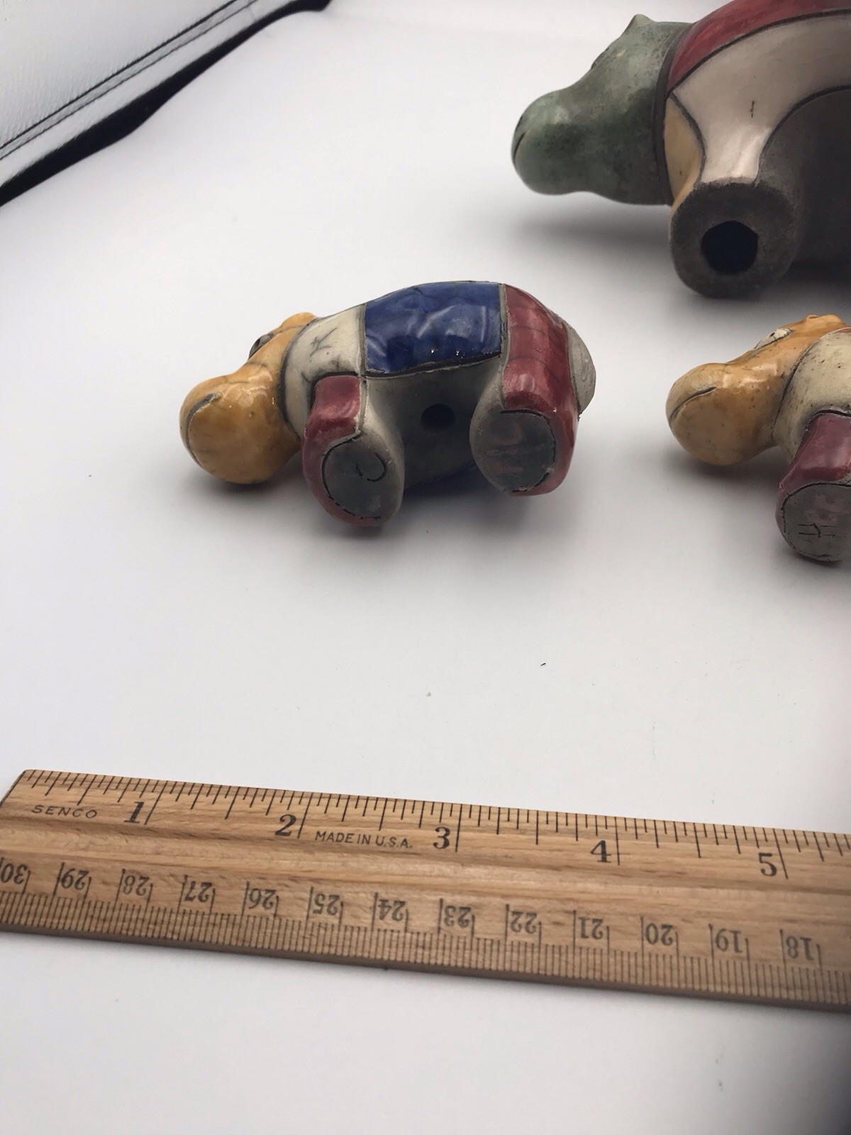 Vintage South Africa Pottery Hippo Collection