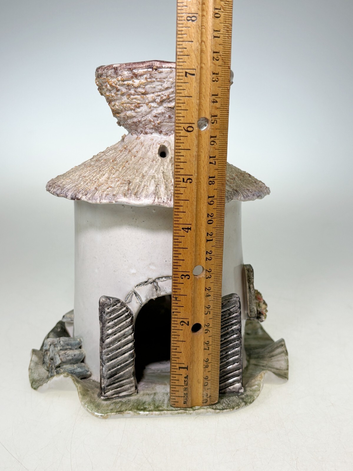 Luise Kressel Pottery Stoneware Tealight Candle Warmer Roundhouse Art Cottage