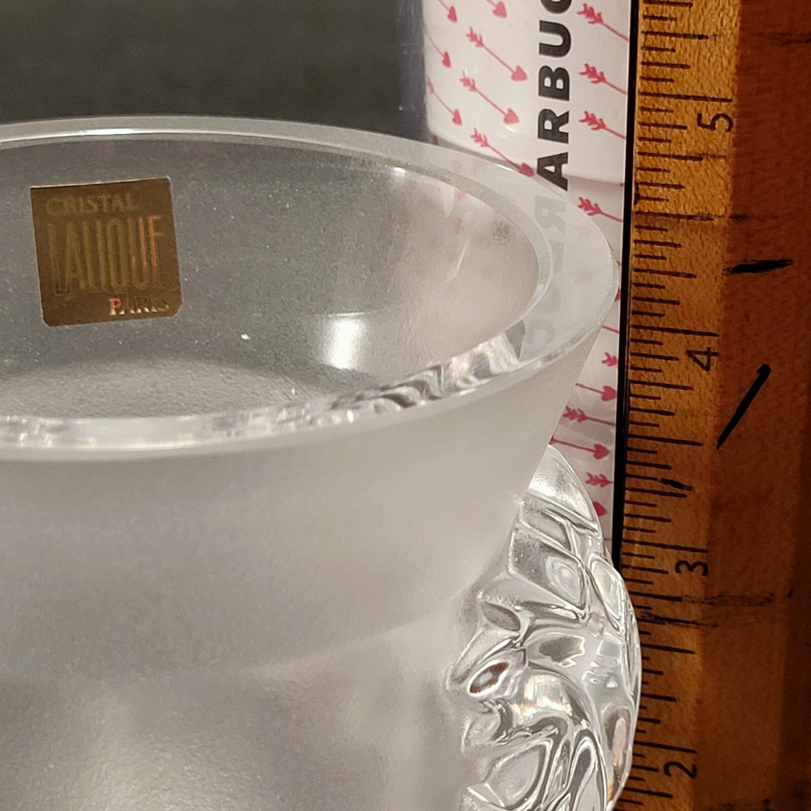 Lalique Satin Crystal St. Cloud Vase – Signed Please Read & Review Photos