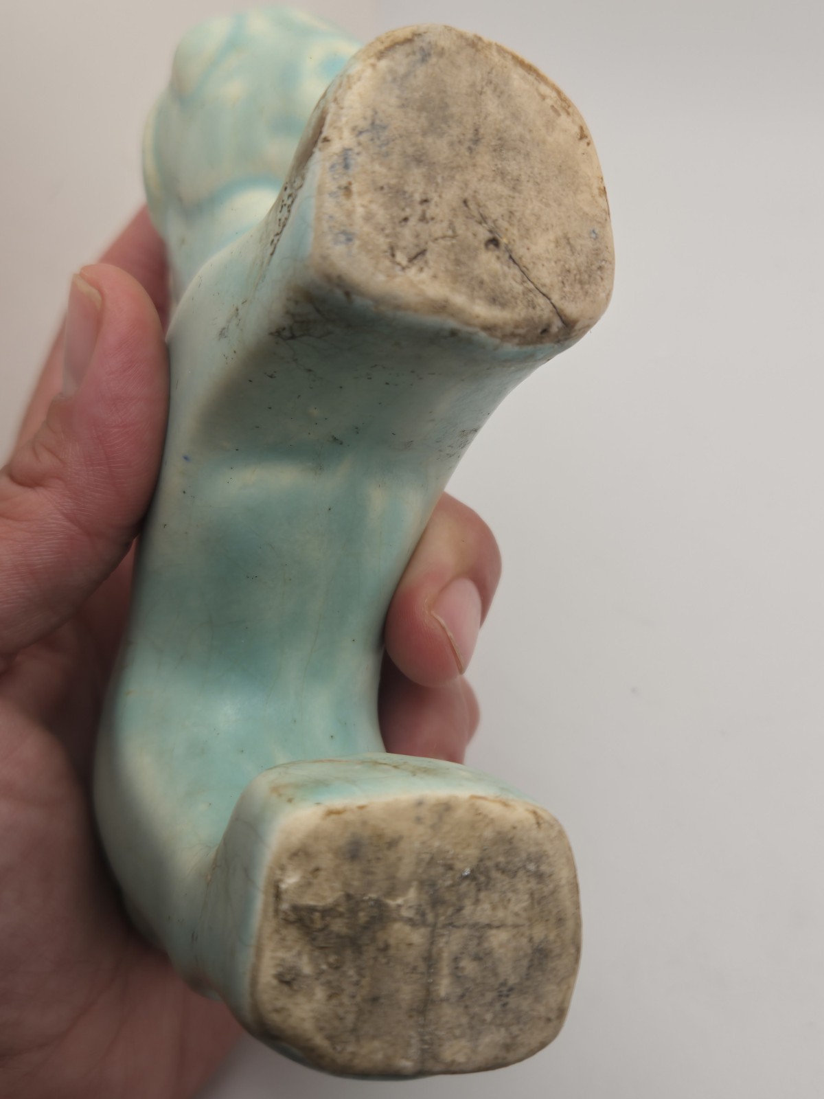 Vintage Collectable McCoy Pony Miniature Planter In Matte Light Blue