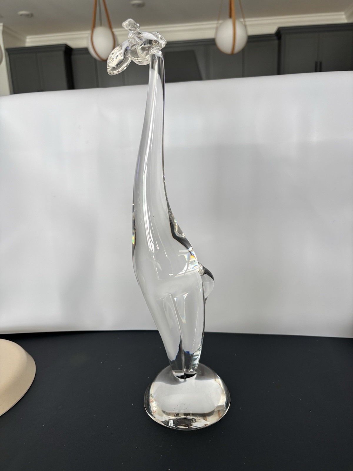 Steuben Glass Giraffe Animalier Sculpture Signed Very Rare