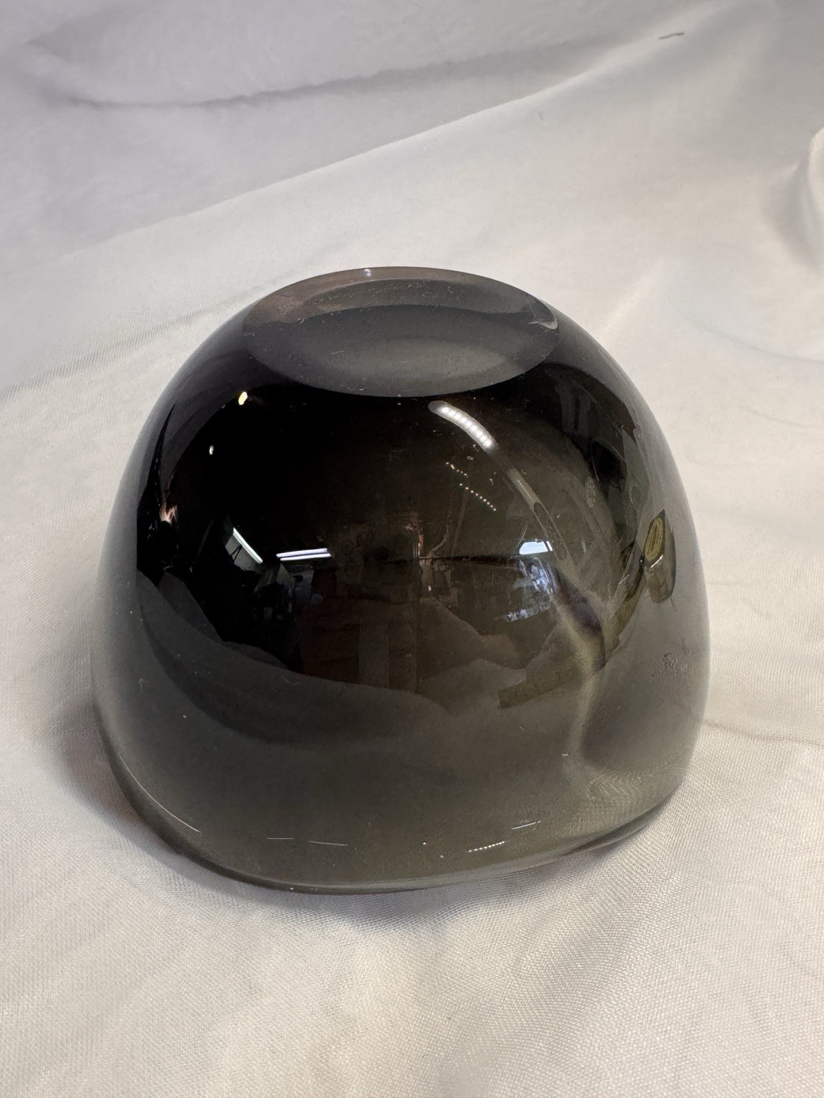 Orrefors Sven Palmqvist Signed Gray Clear Cased Art Glass Bowl PU 3092/1