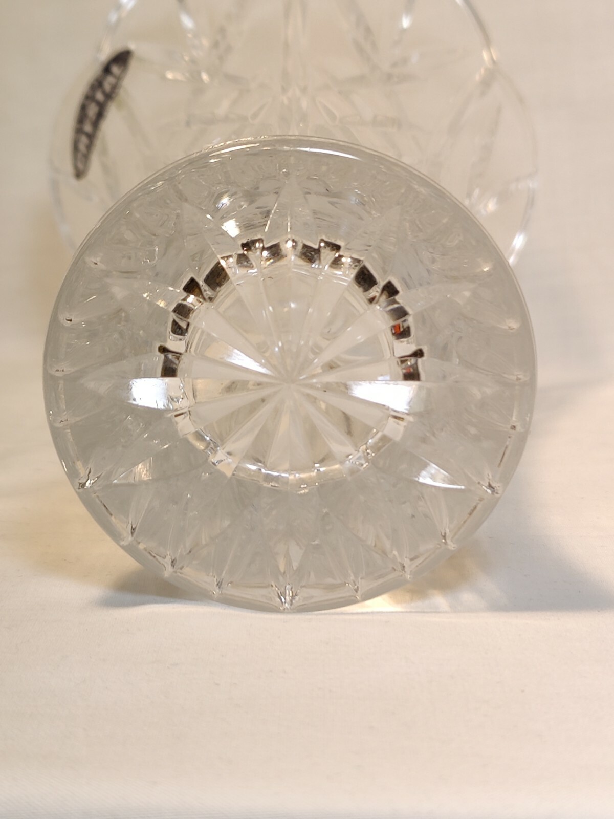 Crystal DePlomb / Cristal DePomo Lead Flared Scalloped 8-3/4″ Vase Made in USA