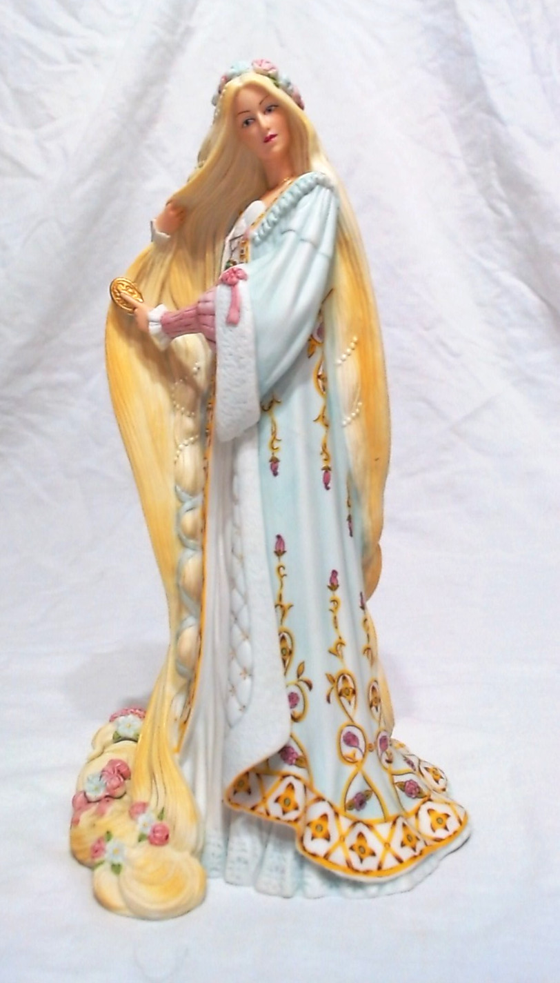 1990s LENOX “RAPUNZEL” PRINCESS FIGURINE 8-3/4″, TAIWAN, PRISTINE