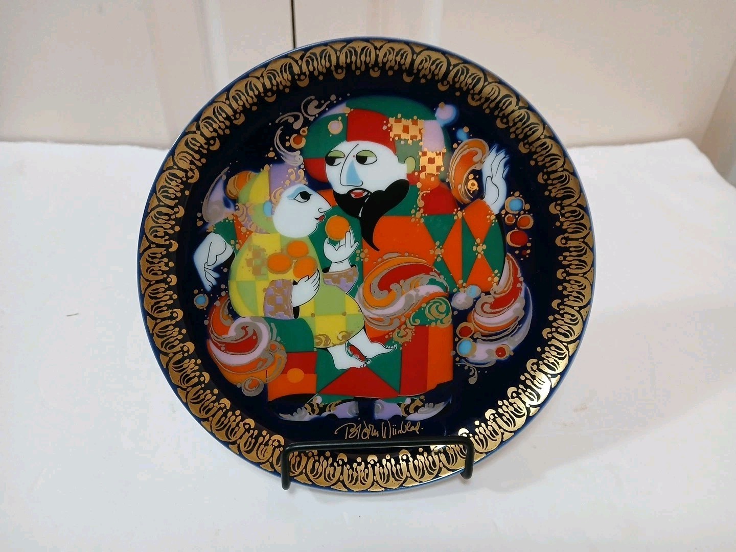 Rosenthal Studio Aladdin & The Miracle Lamp Plate #3 Bjorn Wiinblad 6.5″ Germany