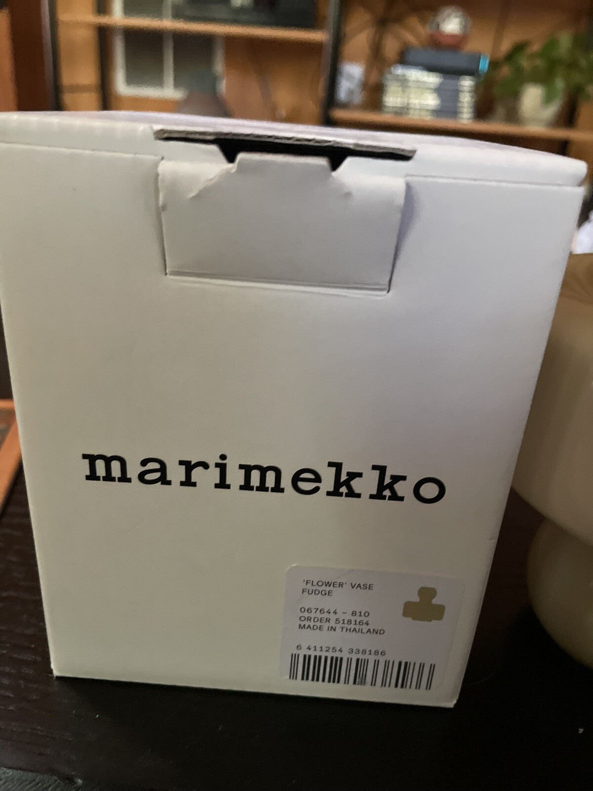 MARIMEKKO Vase Color FUDGE Mouth Blown Glass Sculpture FINLAND 4.3” HTF