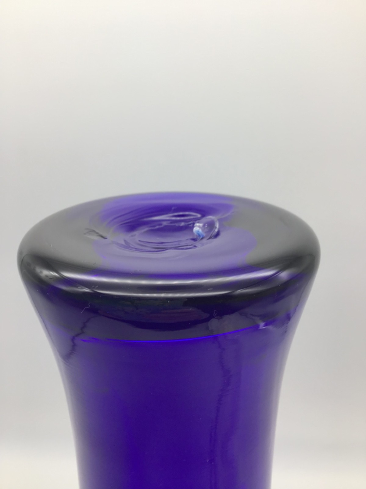 Blenko Sapphire / Cobalt Blue # 8310 Vase 12.5 Inches