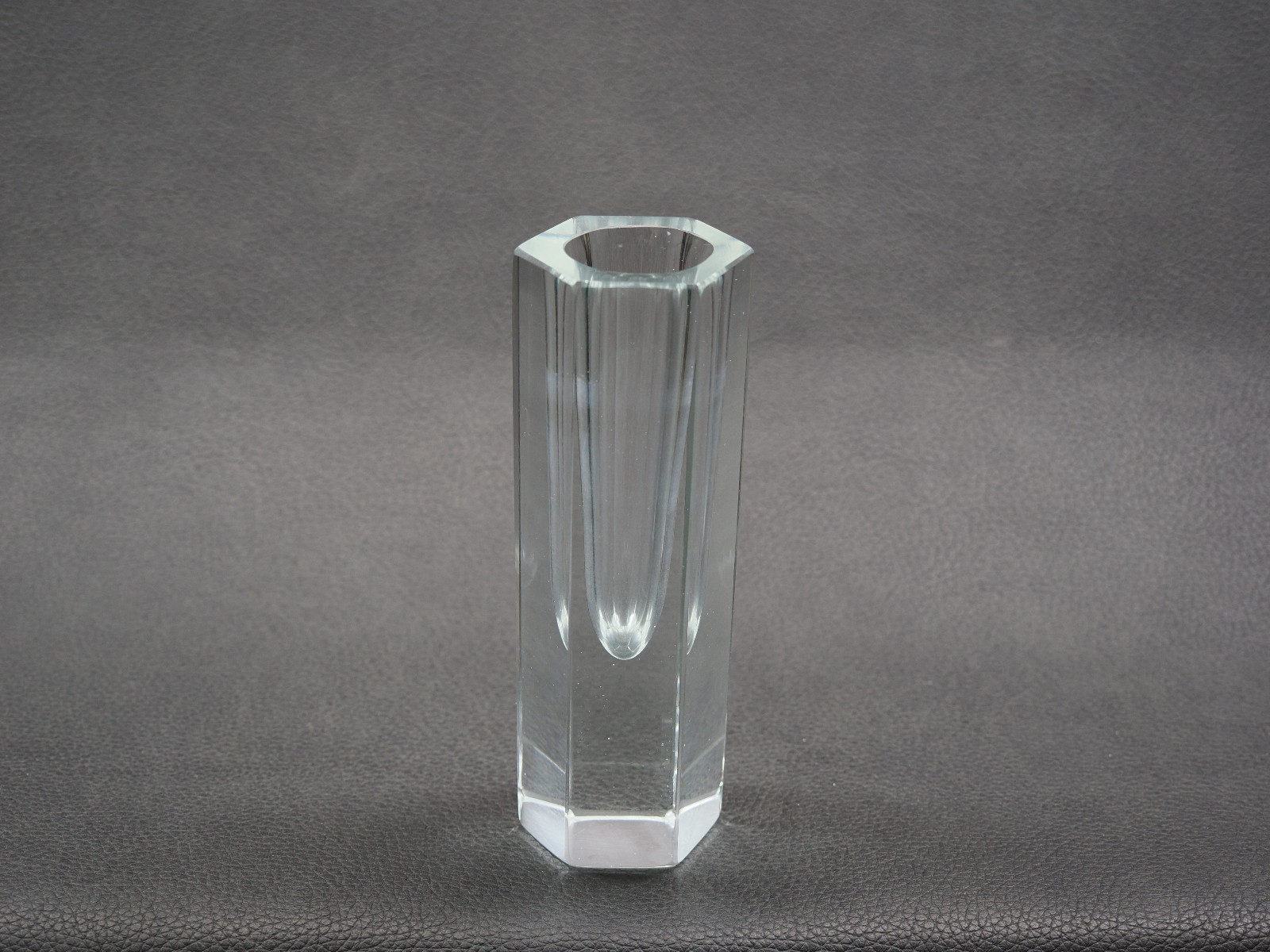 Mid-Century Modern Murano Mandruzzato Clear Vase