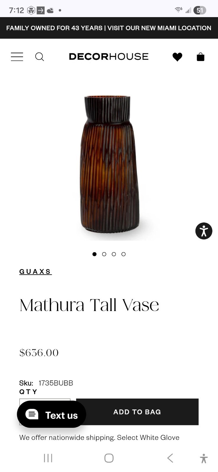 GUAXS Set of 3 Original Mouth‑Blown Glass Vases – 41 cm – Smoky Amber/Brown 🇩🇪