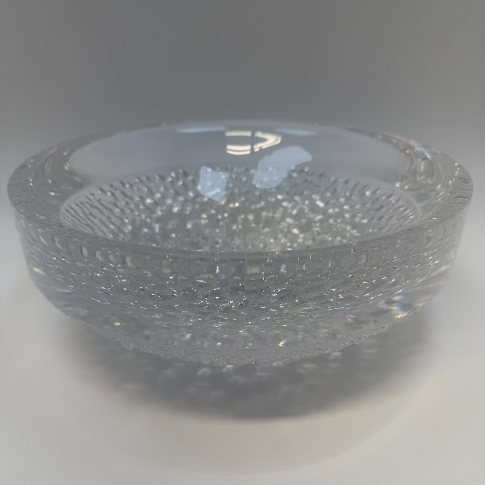 Vintage Heavy Scandinavian Style Crystal Hadeland Svalbard. 8″x3″ 7lbs.