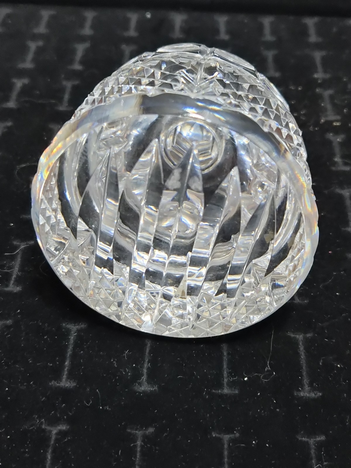 Waterford Lead Crystal Dome Paperweight USA Capitol Building Figurine, 5 Inch
