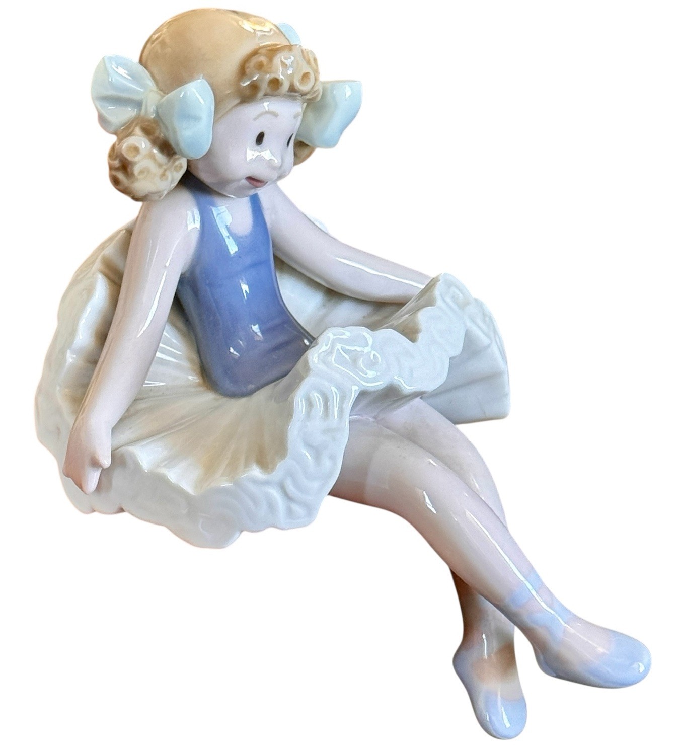 1985 Lladro Retired Forgotten Rag Doll # 1501 Shelf Sitter Clown Figurine 7.5”