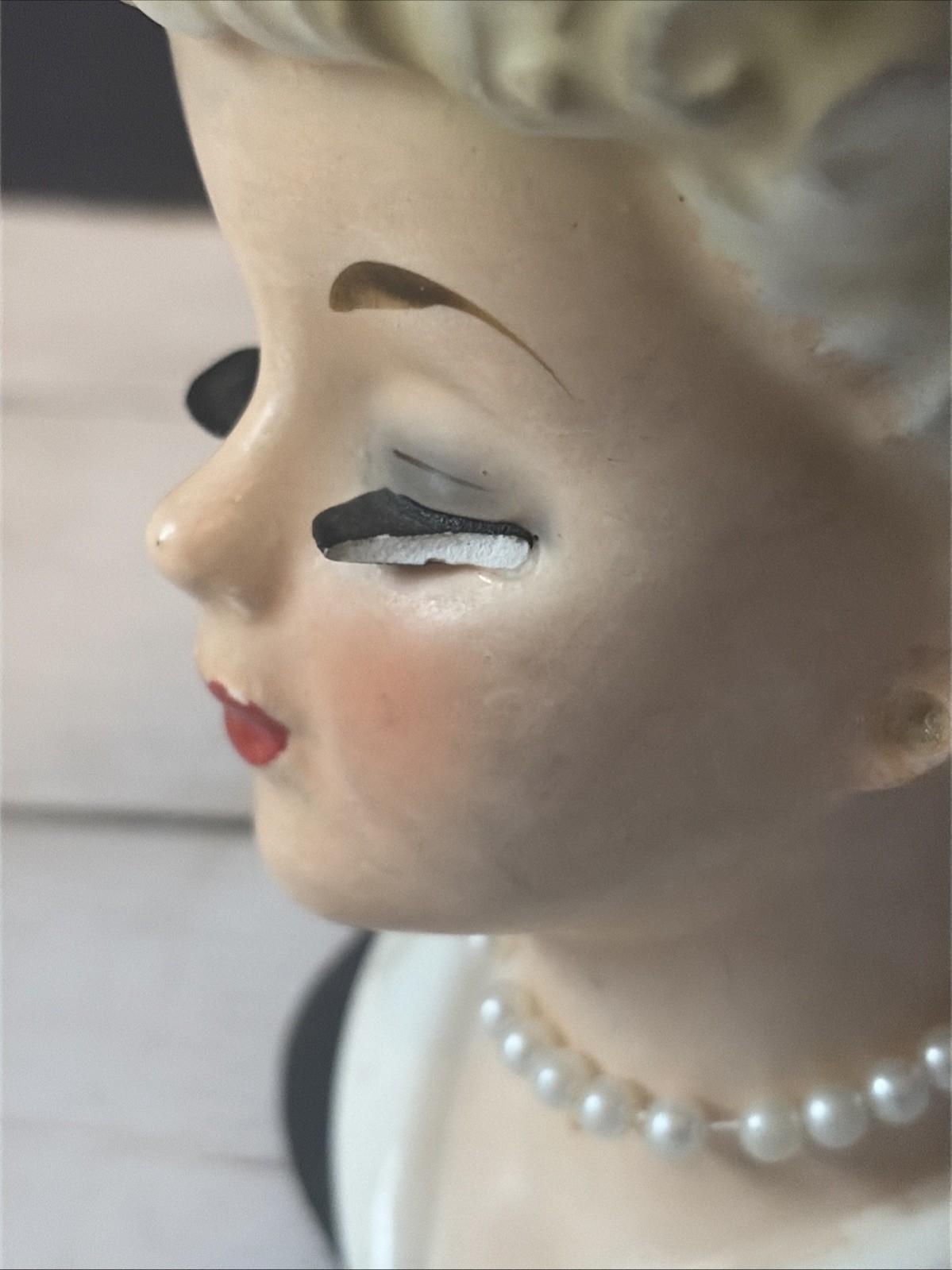 Inarco E-2006 Lady Head Vase See Photos READ Desc