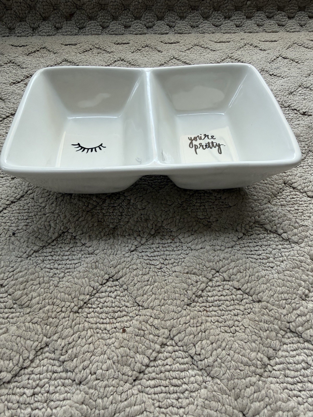 Rae Dunn Artisan Collection Ceramic Trinket Tray “You’re Pretty”