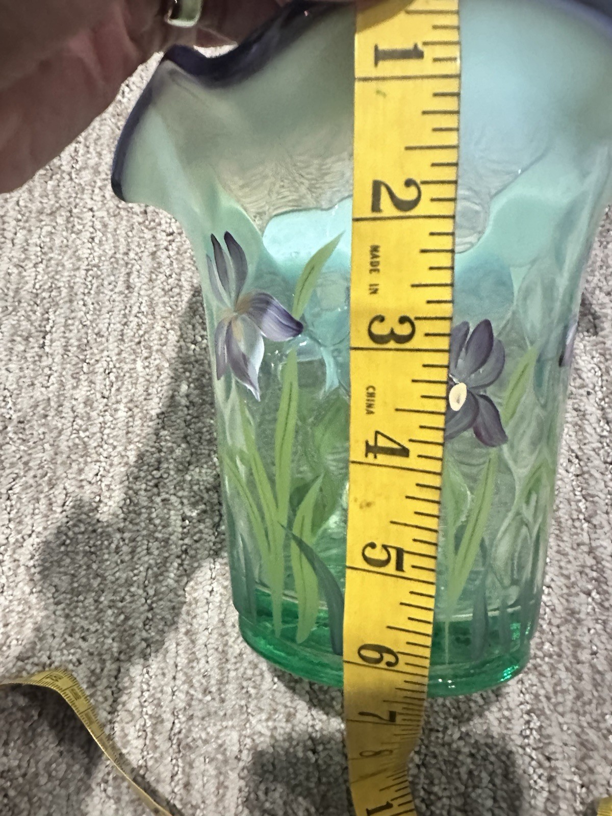 Fenton Art Glass “Designer Showcase” Flip Vase Signed By Bill Fenton