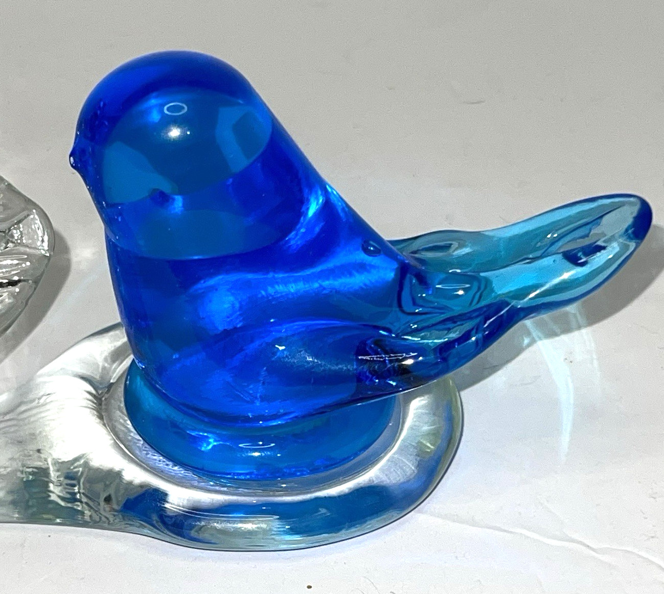 Leo Ward Bluebird Of Happiness w/ Flower, Signed 1994