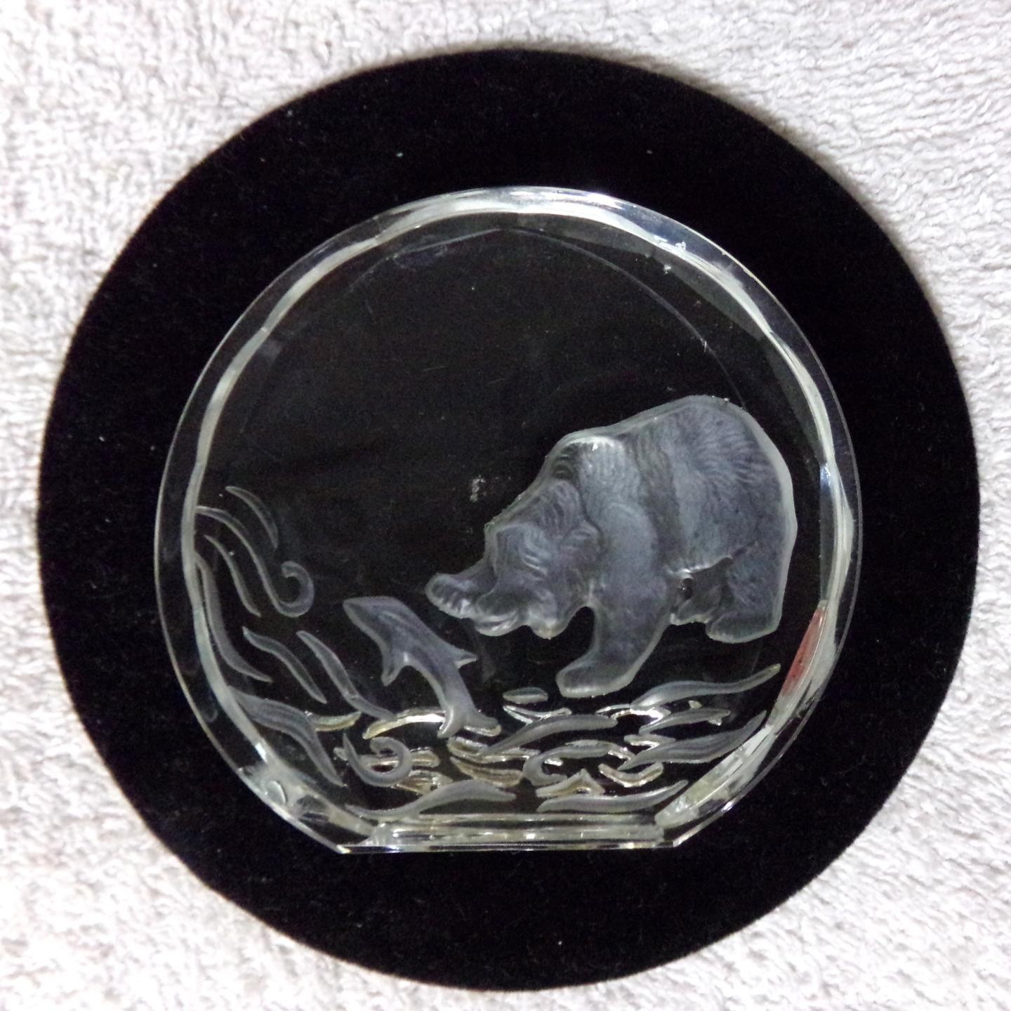 Danbury Mint Wildlife Crystals Lion Panther Bear Koala Paperweight Lot 4