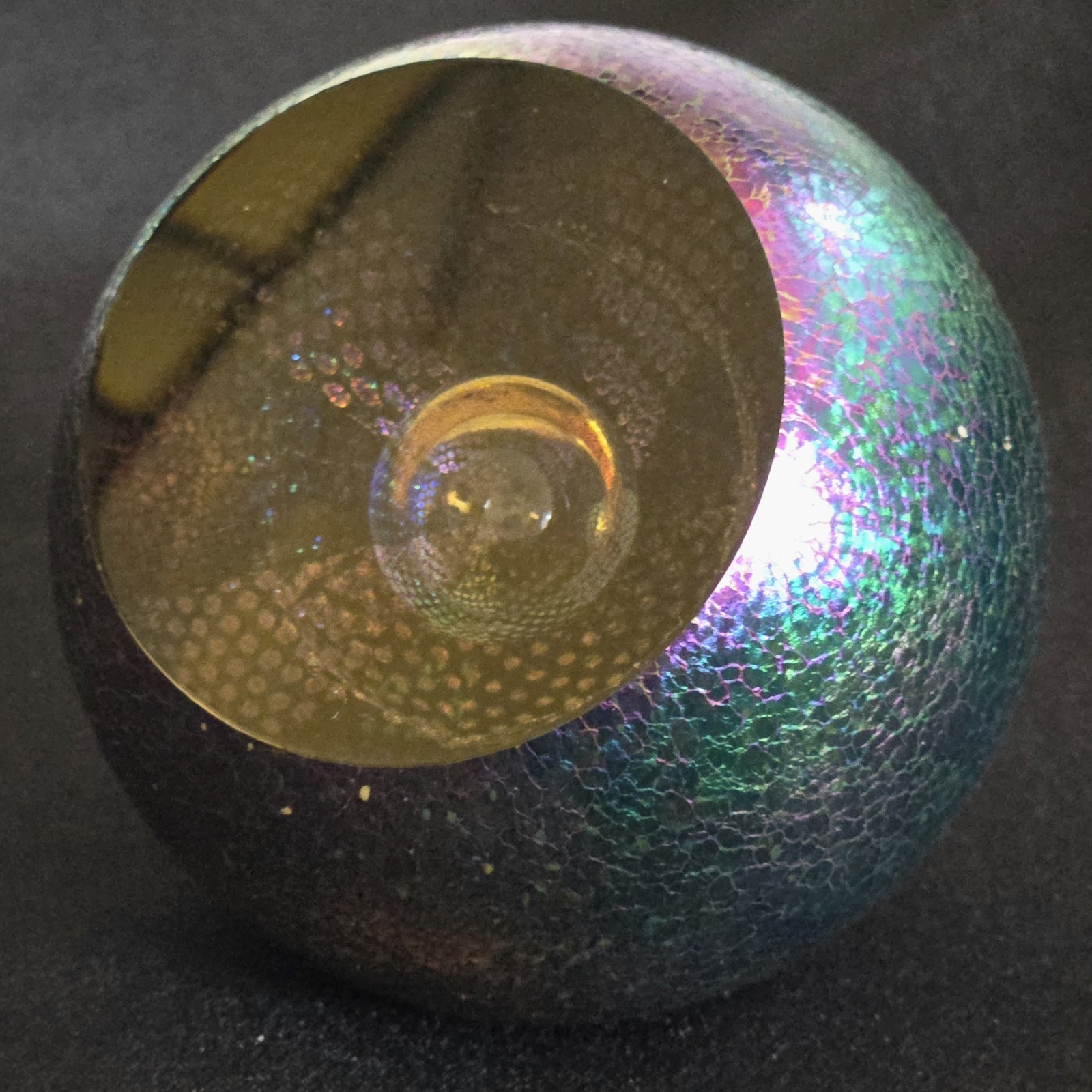 Paperweight GLASS EYE STUDIO GES Celestial Series Expanding Universe Signed 2020