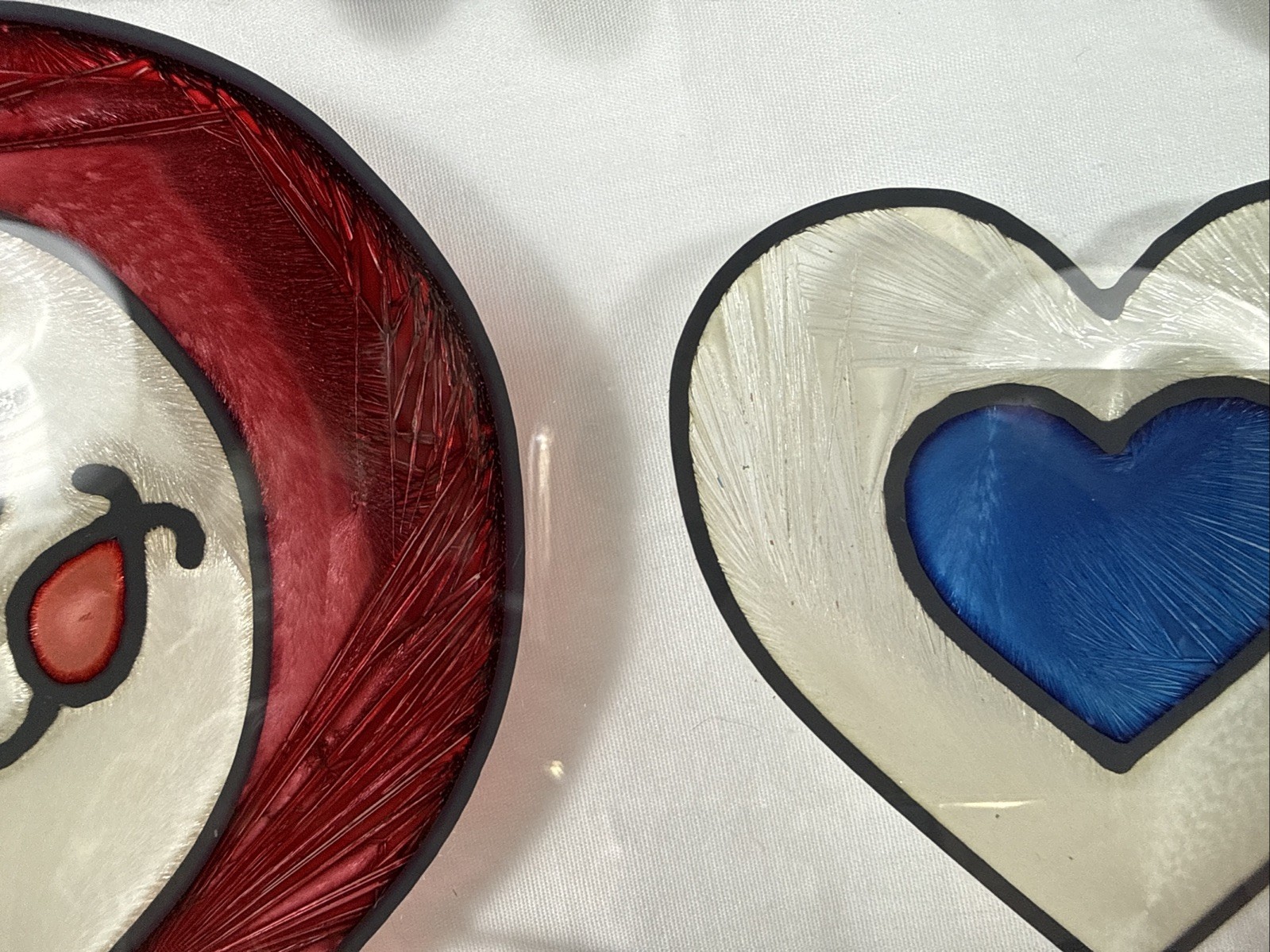 Vintage Open Windows Suncatcher Salida Colorado Hand Painted Stained Glass Look
