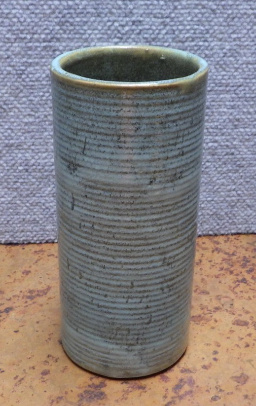 Vintage Zanesville Stone Age Modern Vase 8″ MCM C2