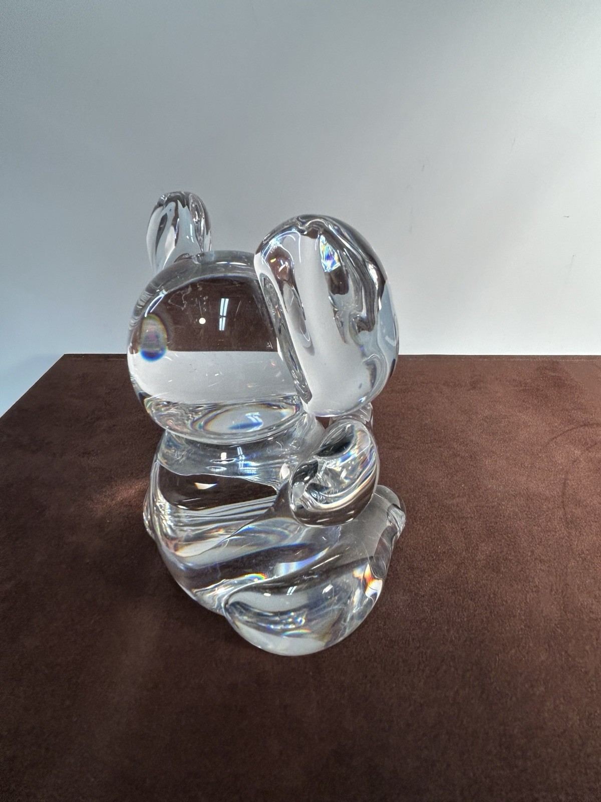 Signed Steuben Glass Lloyd Atkins Crystal Koala Bear Sculpture 1971