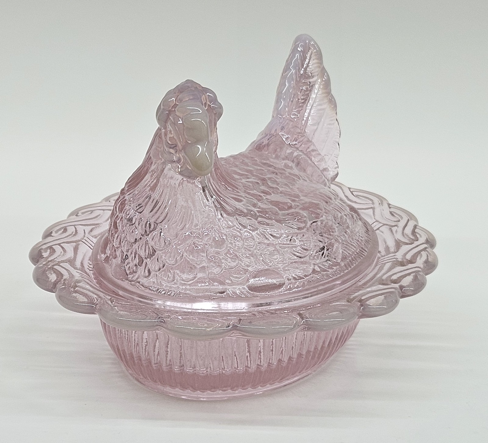 Mosser Rose Pink Opal Hen On Nest Full Size Chicken HON