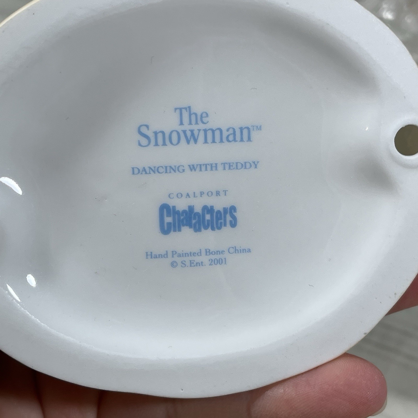 Vintage Coalport Characters The Snowman Dancing with Teddy 1st Edition 2001 New