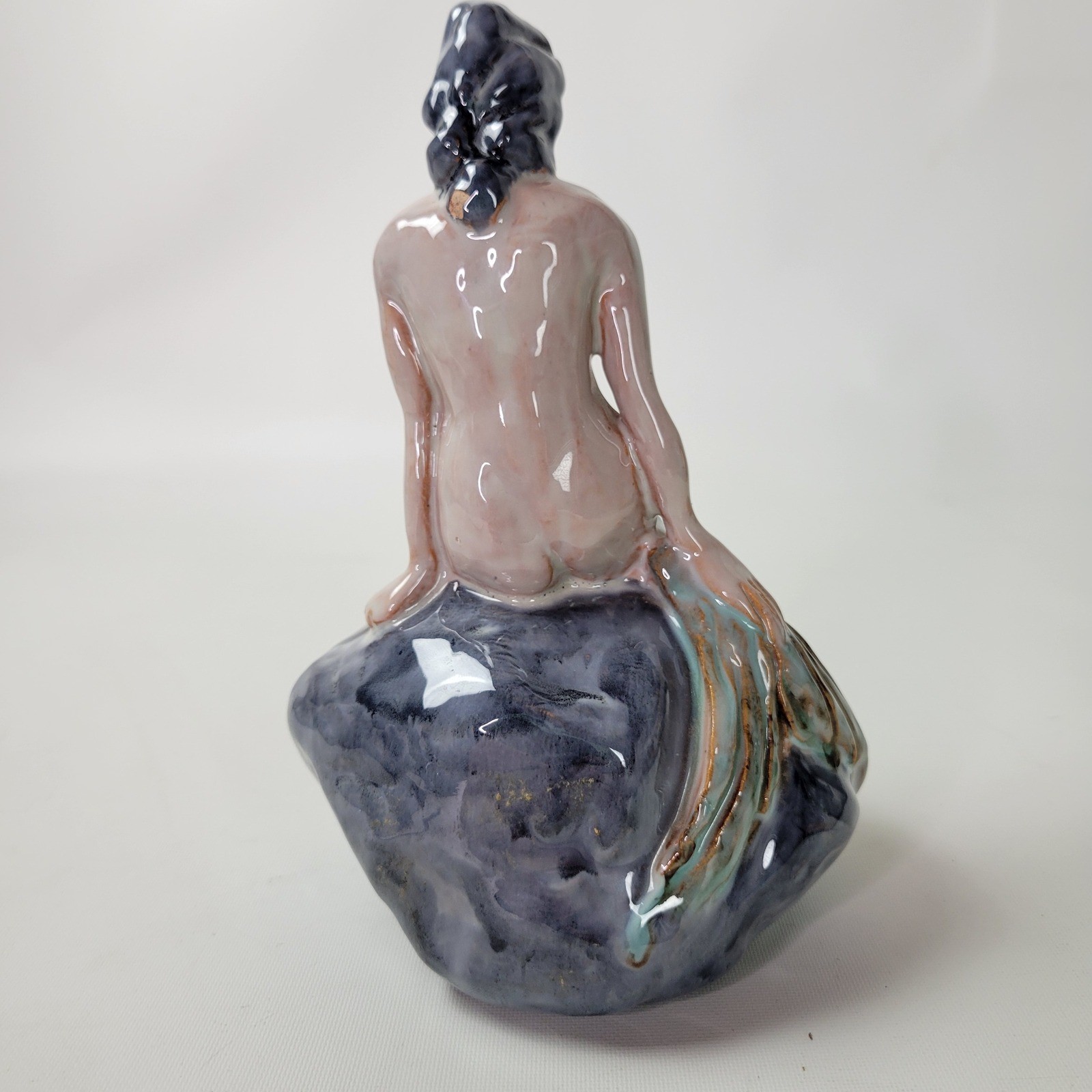 Dissing Keramik Denmark Mermaid Figurine Vintage Danish Pottery Hovedgaard 7.5″
