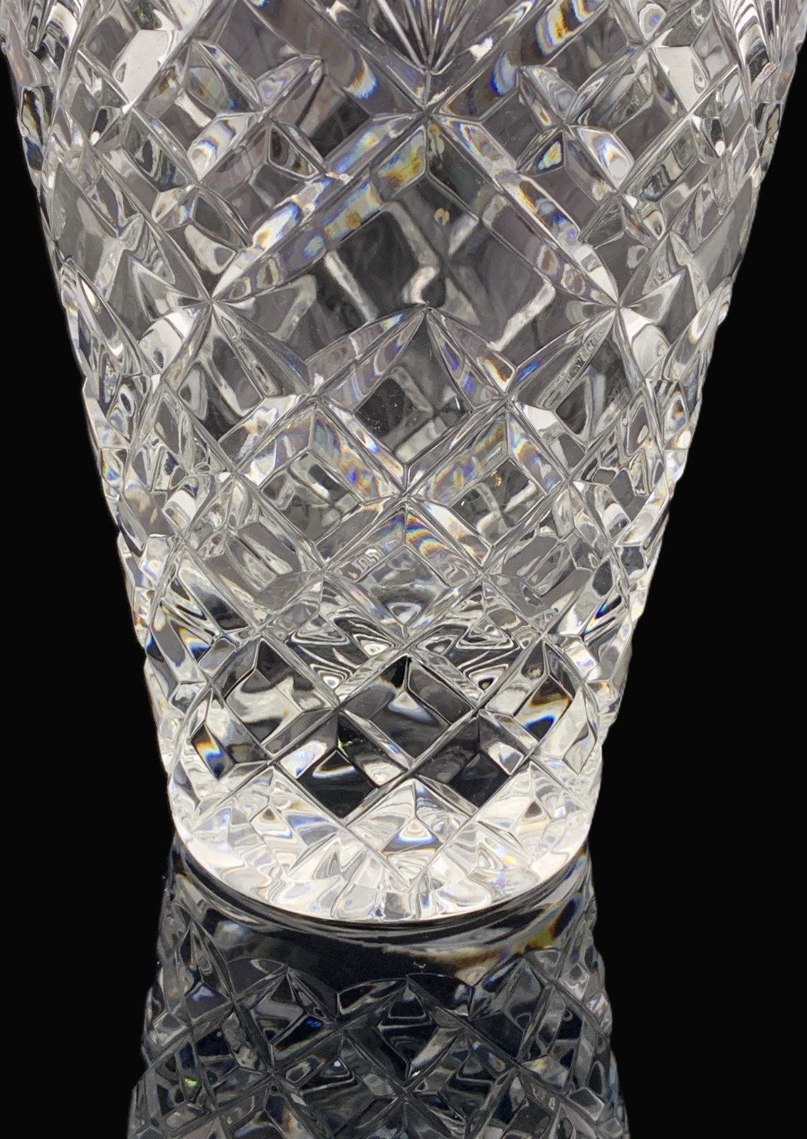 Crystal Clear Industries Poland Cut Crystal Vase 8 in