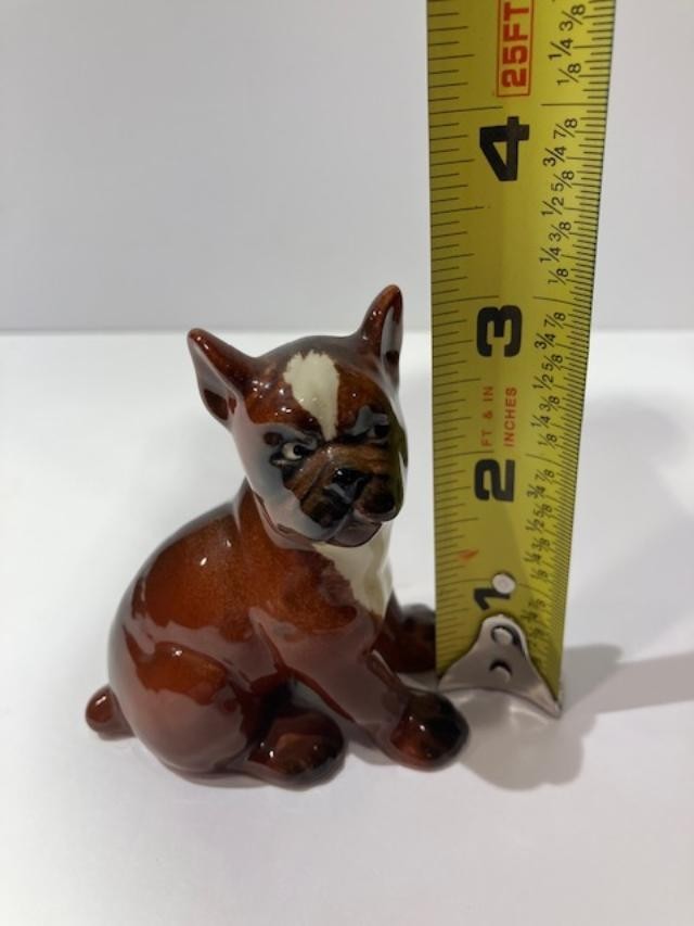 Vintage Goebel W Germany Puppy Dog Figurine Brown White Porcelain CH 5697/A