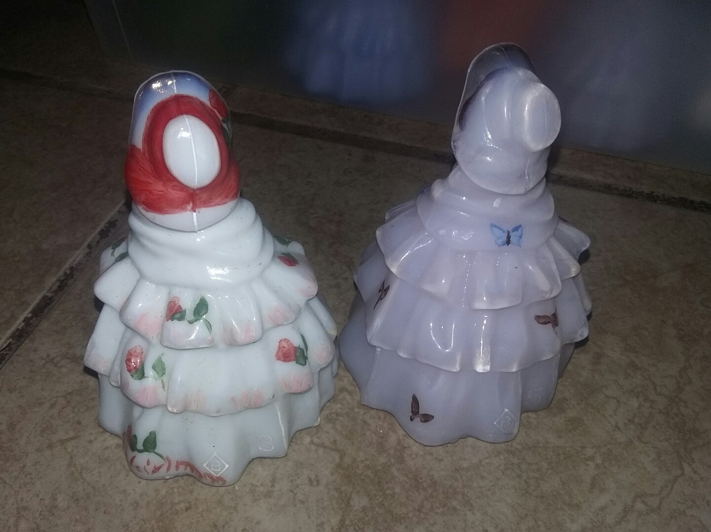 Vintage Boyd LOUISE COLONIAL DOLL Set Of Two Painted! !