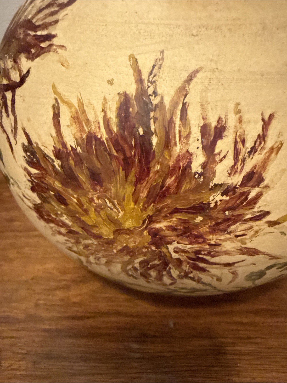 Vintage Stoneware Vase With Snake Wrapped Around The Neck