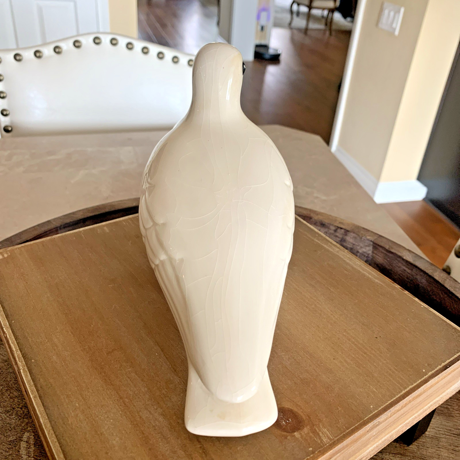 Vintage MCM Sleepy Hollow Pottery Ceramic White Dove Orville Kirby Utah