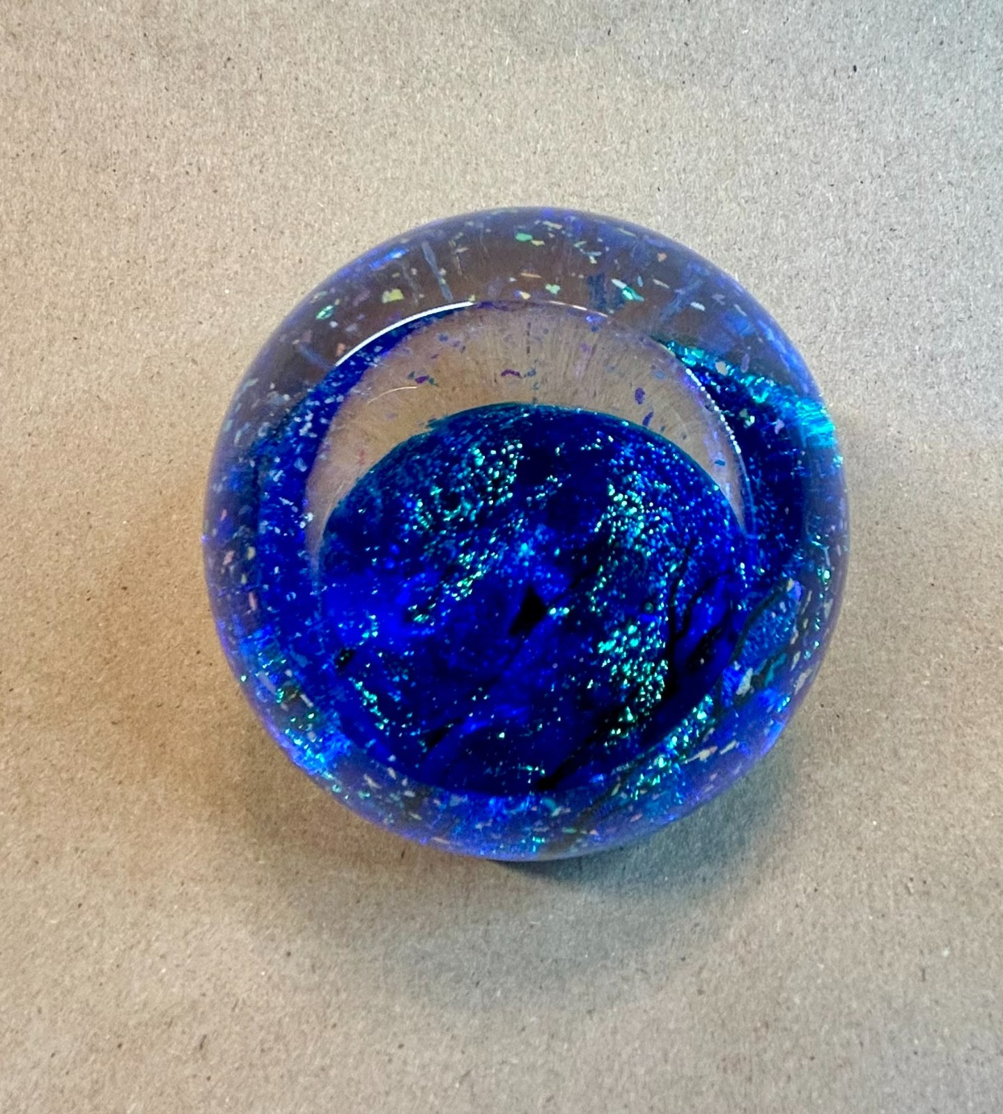 Glass Eye Studio Neptune Celestial Series Paperweight 2005