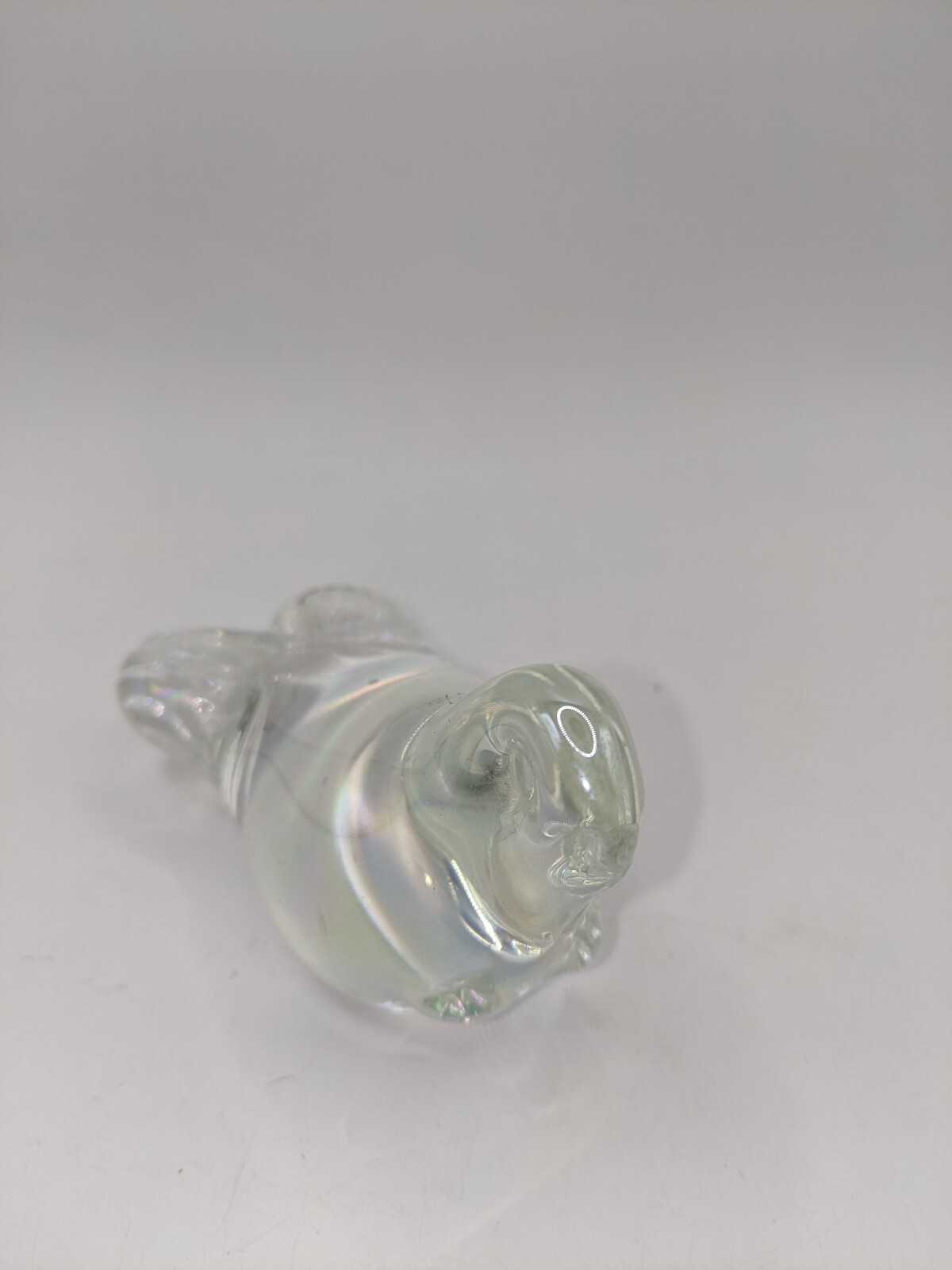 Vintage Seal Hand blown Glass Paperweight. Great Condition